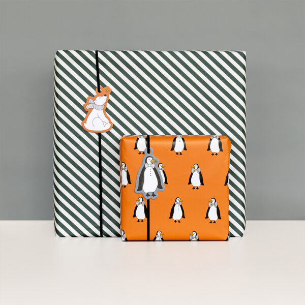 Cadeaulabels Duo - Polar Bear / Penguin - 50 stuks - Afbeelding 2
