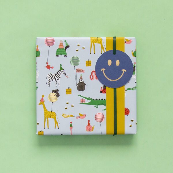 Cadeaulabels Multi - Smiley (Ø 6,5 cm) - 100 stuks - Afbeelding 2