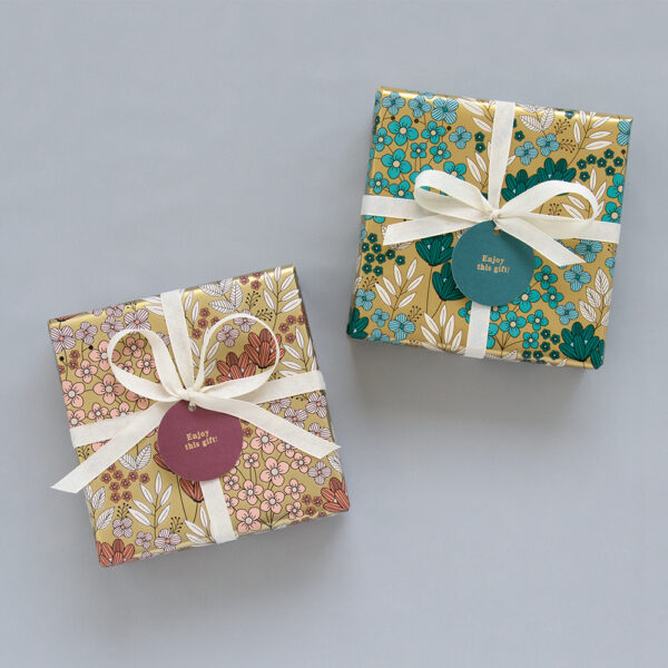 Cadeaulabels Multi - Enjoy Gold (Ø 5,5 cm) - 100 stuks - Afbeelding 2
