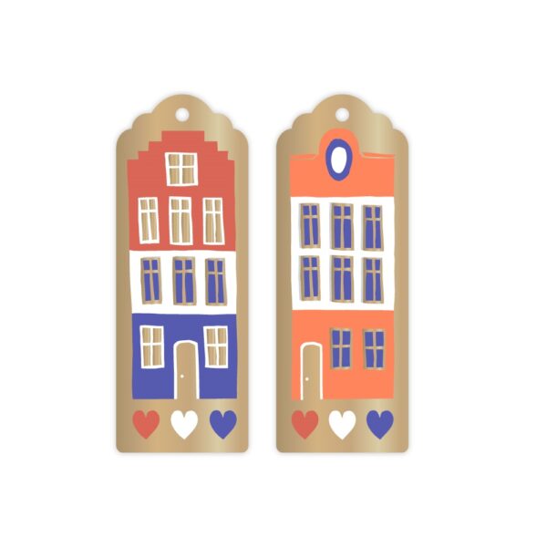 Cadeaulabels Duo - Holland House Gold - 100 stuks