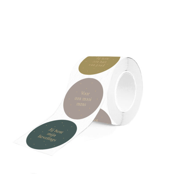 Cadeaustickers Multi - Liefs (NL) (Ø 5,5 cm) - 250 stuks - Afbeelding 2