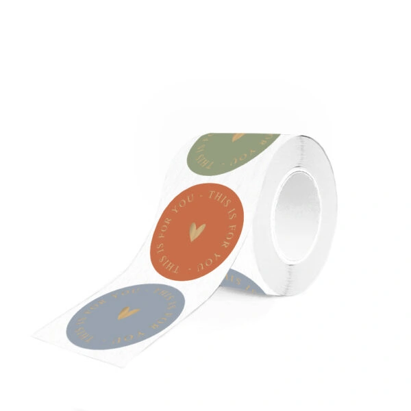 Cadeaustickers Multi - This Is For You Gold - Faded (Ø 5,5 cm) - 250 stuks - Afbeelding 2