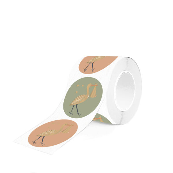 Cadeaustickers Duo - Baby Joy (Ø 5,5 cm) - 250 stuks - Afbeelding 2