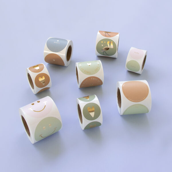Cadeaustickers Duo - Baby Joy (Ø 5,5 cm) - 250 stuks - Afbeelding 4