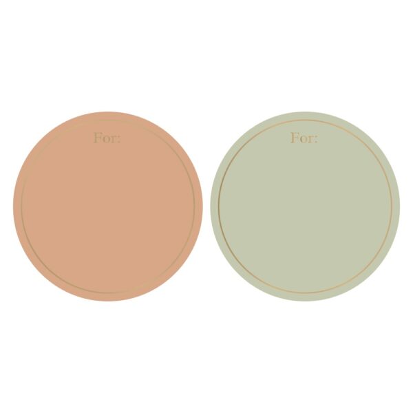 Cadeaustickers Duo - For Gold - Faded (Ø 5,5 cm) - 250 stuks