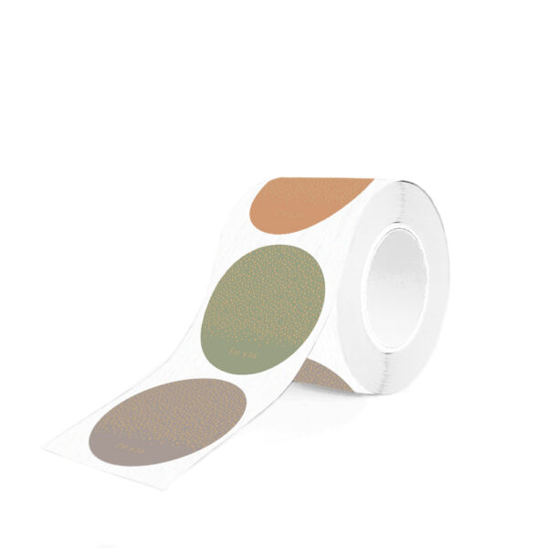 Cadeaustickers Multi - Little Dot Gold - Faded (Ø 5,5 cm) - 250 stuks - Afbeelding 2