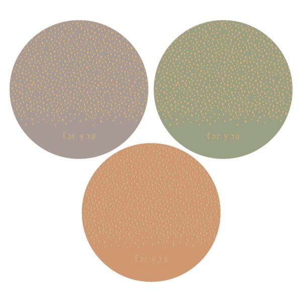 Cadeaustickers Multi - Little Dot Gold - Faded (Ø 5,5 cm) - 250 stuks