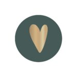 Cadeaustickers - Heart - Petrol (Ø 3,5 cm) - 250 stuks