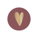 Cadeaustickers - Heart - Beet Red (Ø 3,5 cm) - 250 stuks
