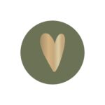 Cadeaustickers - Heart - Forest Green (Ø 3,5 cm) - 250 stuks
