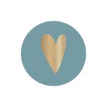 Cadeaustickers - Heart - Lake Blue (Ø 3,5 cm) - 250 stuks