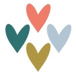 Cadeaustickers Multi - Hearts - Coloured - 250 stuks