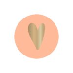 Cadeaustickers - Heart - Peach (Ø 3,5 cm) - 250 stuks