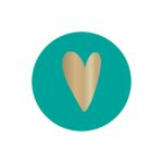 Cadeaustickers - Heart - Turquoise (Ø 3,5 cm) - 250 stuks