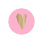 Cadeaustickers - Heart - Blush Pink (Ø 3,5 cm) - 250 stuks