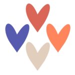 Cadeaustickers Multi - Hearts - Holland - 250 stuks