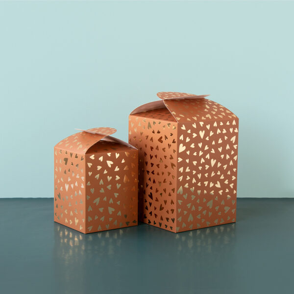 Geschenkdozen - Medium - Hearts - Dark Cognac - 30 stuks - Afbeelding 2