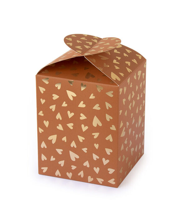 Geschenkdozen - Medium - Hearts - Dark Cognac - 30 stuks