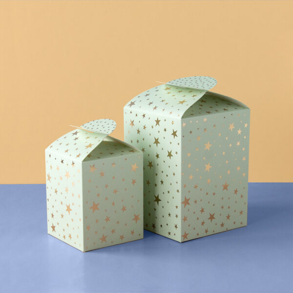Geschenkdozen - Large - Stars - Pistache - 30 stuks - Afbeelding 2