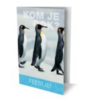 Uitnodigingen - Pinguin - 6 stuks