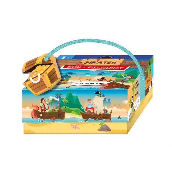 Puzzeltrein Piraten (boek + puzzel)