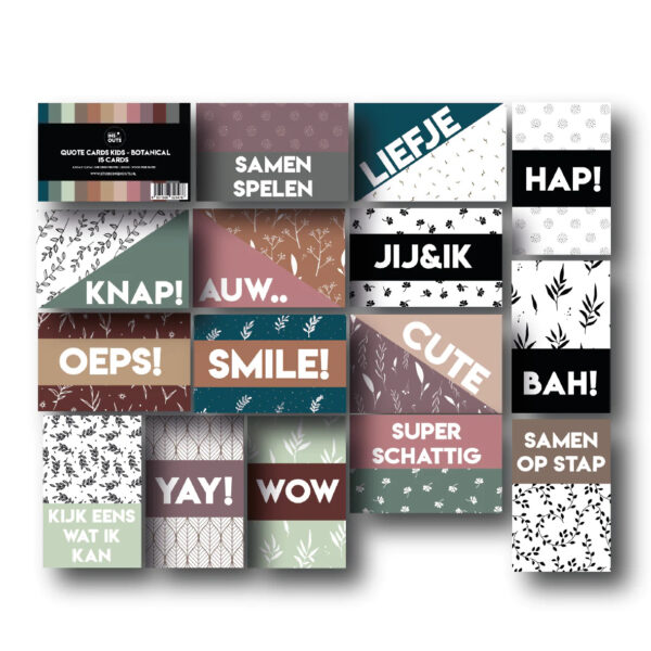 Studio Ins & Outs Quotekaartjes - Botanical Kids