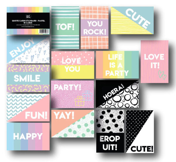 Studio Ins & Outs Quotekaartjes - Pastel