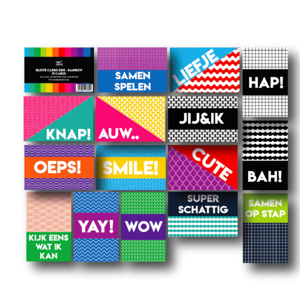 Studio Ins & Outs Quotekaartjes - Rainbow Kids