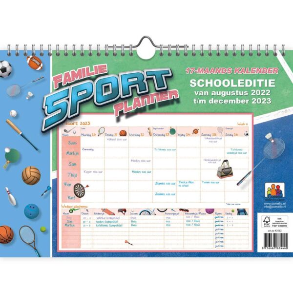 Familie Sport Weekkalender 2023 - Afbeelding 3