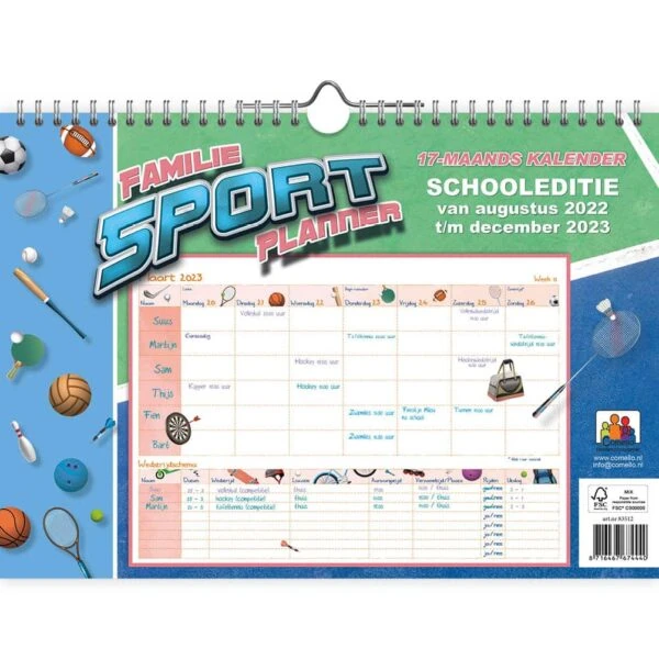 Familie Sport Weekkalender 2023 - Afbeelding 3