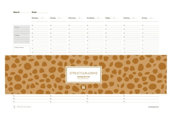 Structuurjunkie Deskplanner