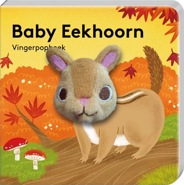Vingerpopboekje - Baby Eekhoorn