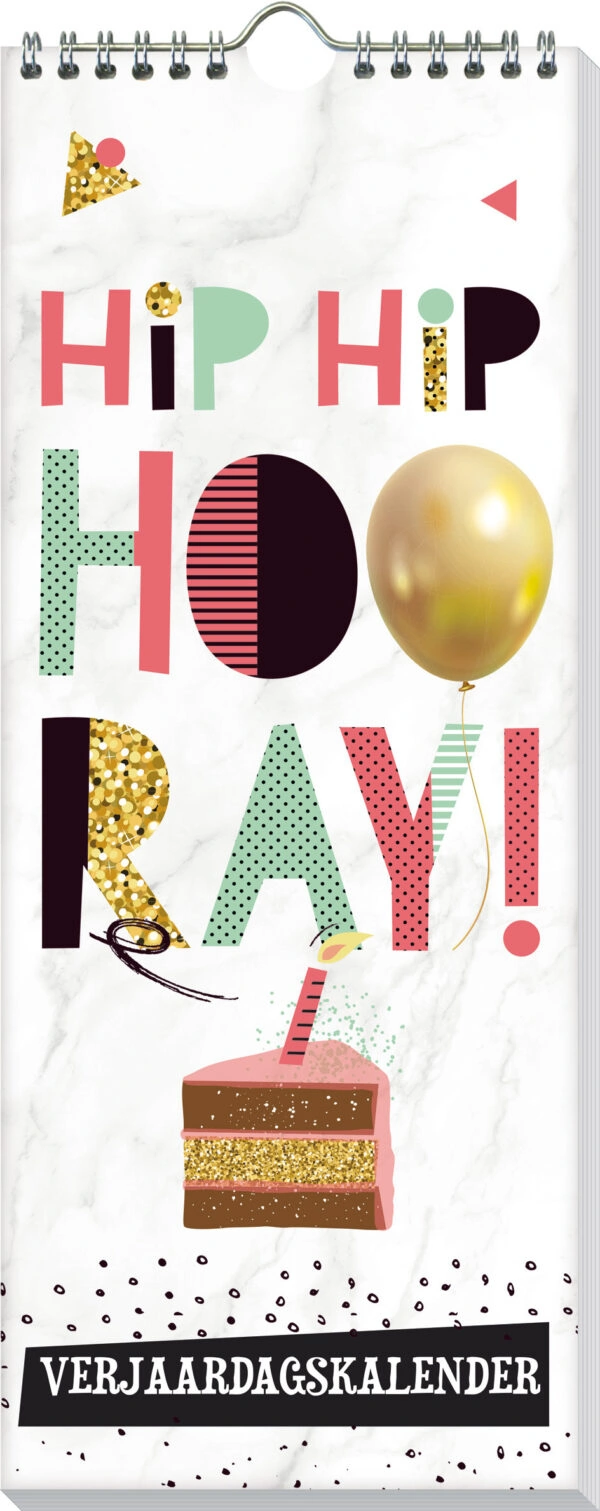 Verjaardagskalender - Hip Hip Hooray