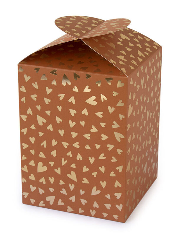 Geschenkdozen - Large - Hearts - Dark Cognac - 30 stuks