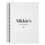Ontwerp Je Eigen Afslankdagboek Dotty Dots White (1)