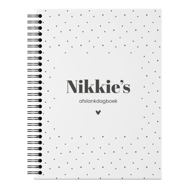 Ontwerp Je Eigen Afslankdagboek Dotty Dots White (1)