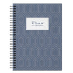 Ontwerp Je Eigen Afslankdagboek Geometric Pattern Blue (1)