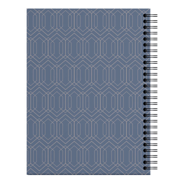 Ontwerp Je Eigen Afslankdagboek Geometric Pattern Blue (2)