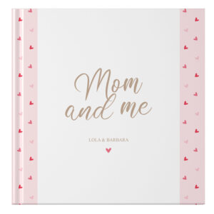 Ontwerp Je Eigen Moeder & Dochter Herinneringsboek Cheerful Hearts Pink (1)