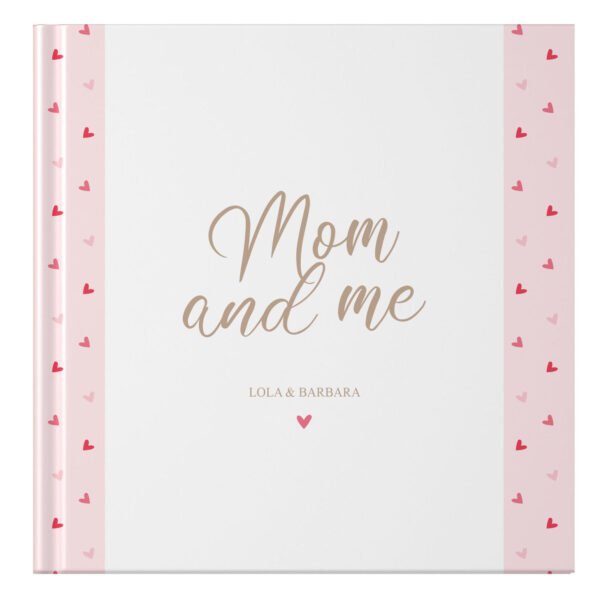 Ontwerp Je Eigen Moeder & Dochter Herinneringsboek Cheerful Hearts Pink (1)