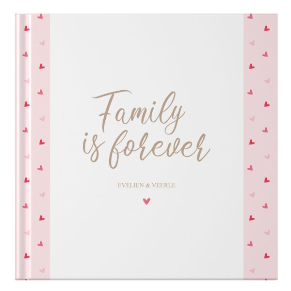 Ontwerp Je Eigen Tante & Ik Herinneringsboek Cheerful Hearts Pink (1)