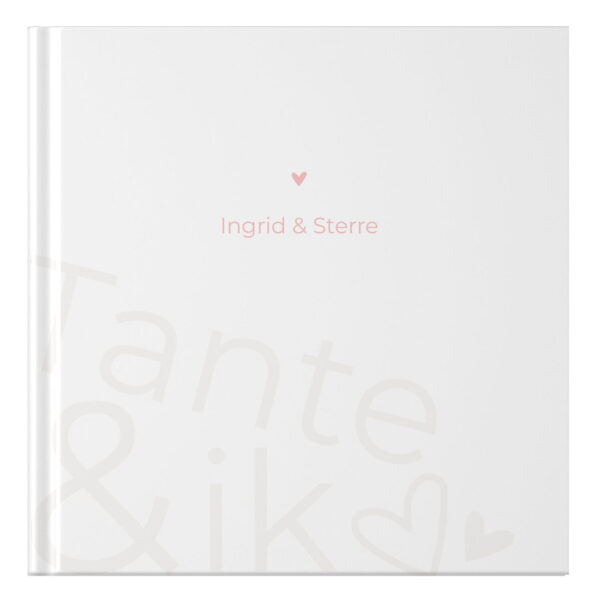 Ontwerp Je Eigen Tante & Ik Herinneringsboek With Words Pink (1)
