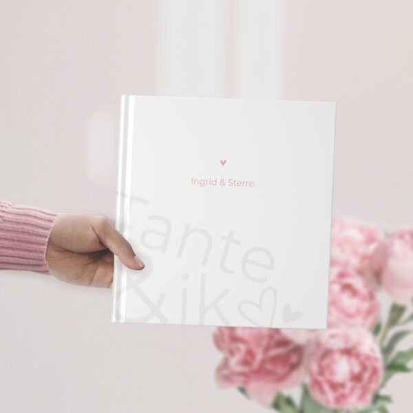 Tante & Ik Herinneringsboek With Words Pink 1