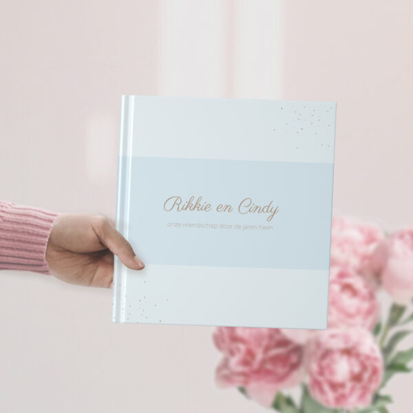 Vriendinnen Herinneringsboek Confetti Baby Blue 2