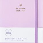 A Journal 16 Maanden Agenda 2023 2024 Lila