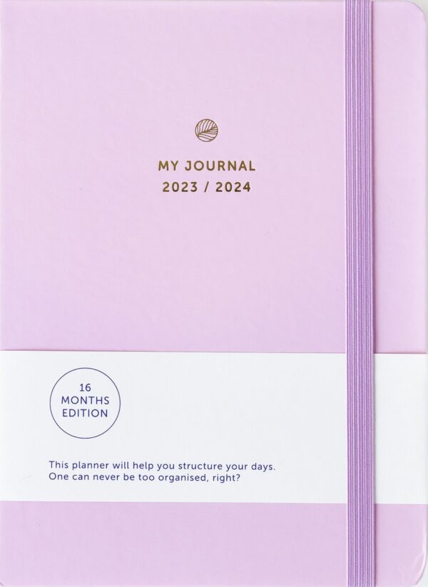 A Journal 16 Maanden Agenda 2023 2024 Lila