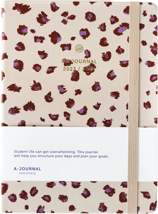 A Journal Schoolagenda 2023 2024 Luipaard Print