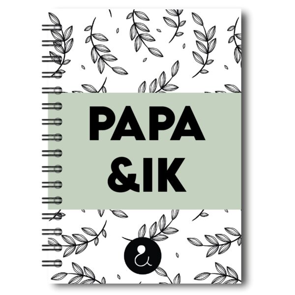 Studio Ins & Outs Invulboek 'papa & Ik' Groen