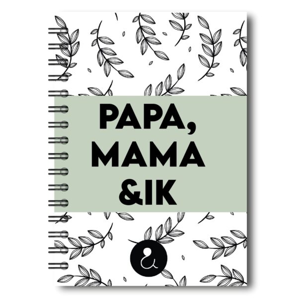 Studio Ins & Outs Invulboek 'papa, Mama & Ik' Groen