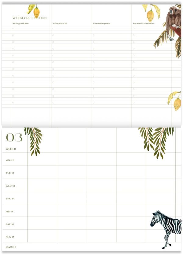 &ink 16 Maanden Familieplanner 2023 2024 – Jungle (1)